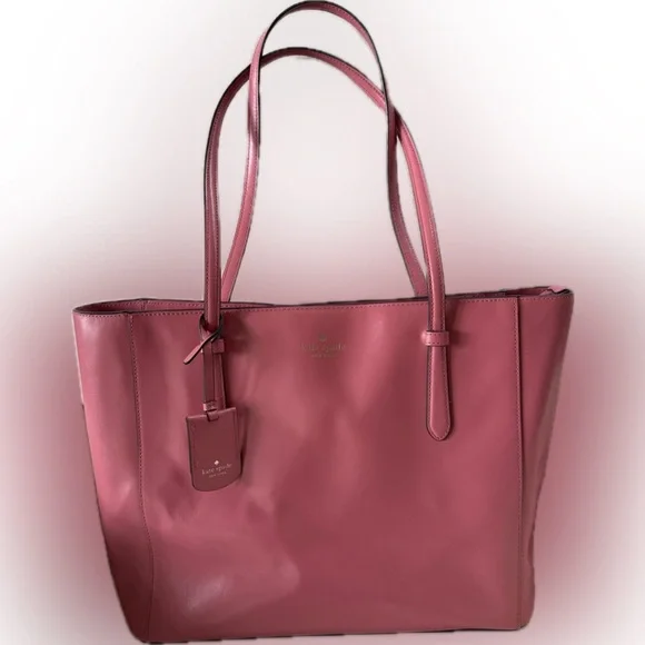 KATE SPADE Pink Leather Schuyler Tote Bag - Picture 2 of 12